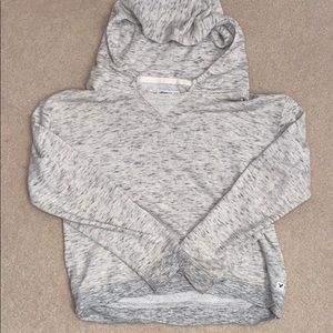 Heather grey American Eagle Hooded Sweatshirt